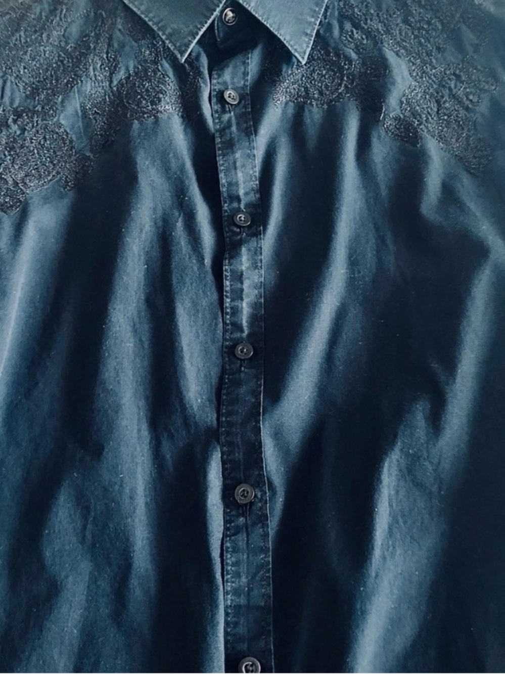 Country Style 🤠 Like New Apt. 9 Navy Cotton Shirt